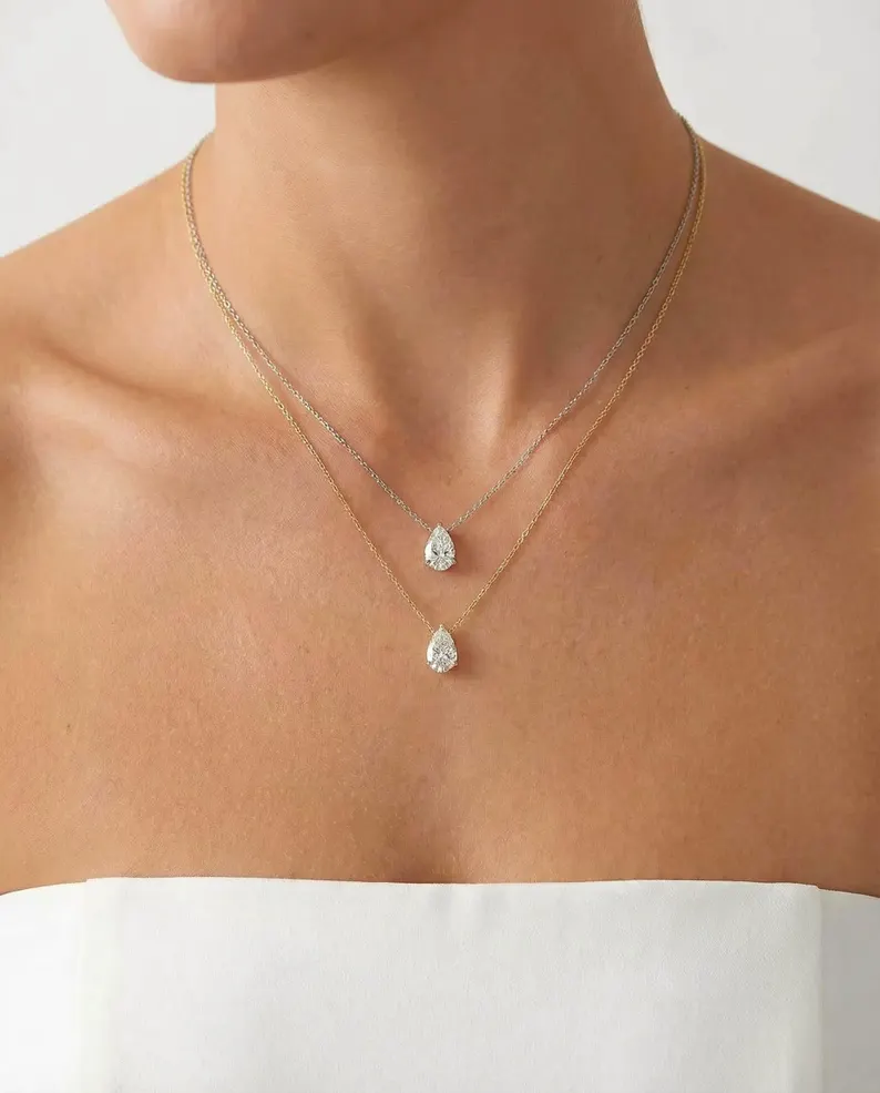 Diamond pendant necklace